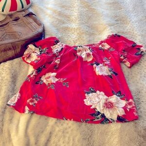 Floral crop top by gypsies and Moondust